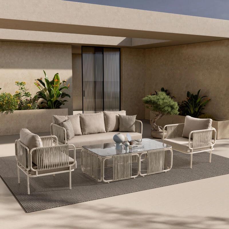 Aluminium Triple Seating Group